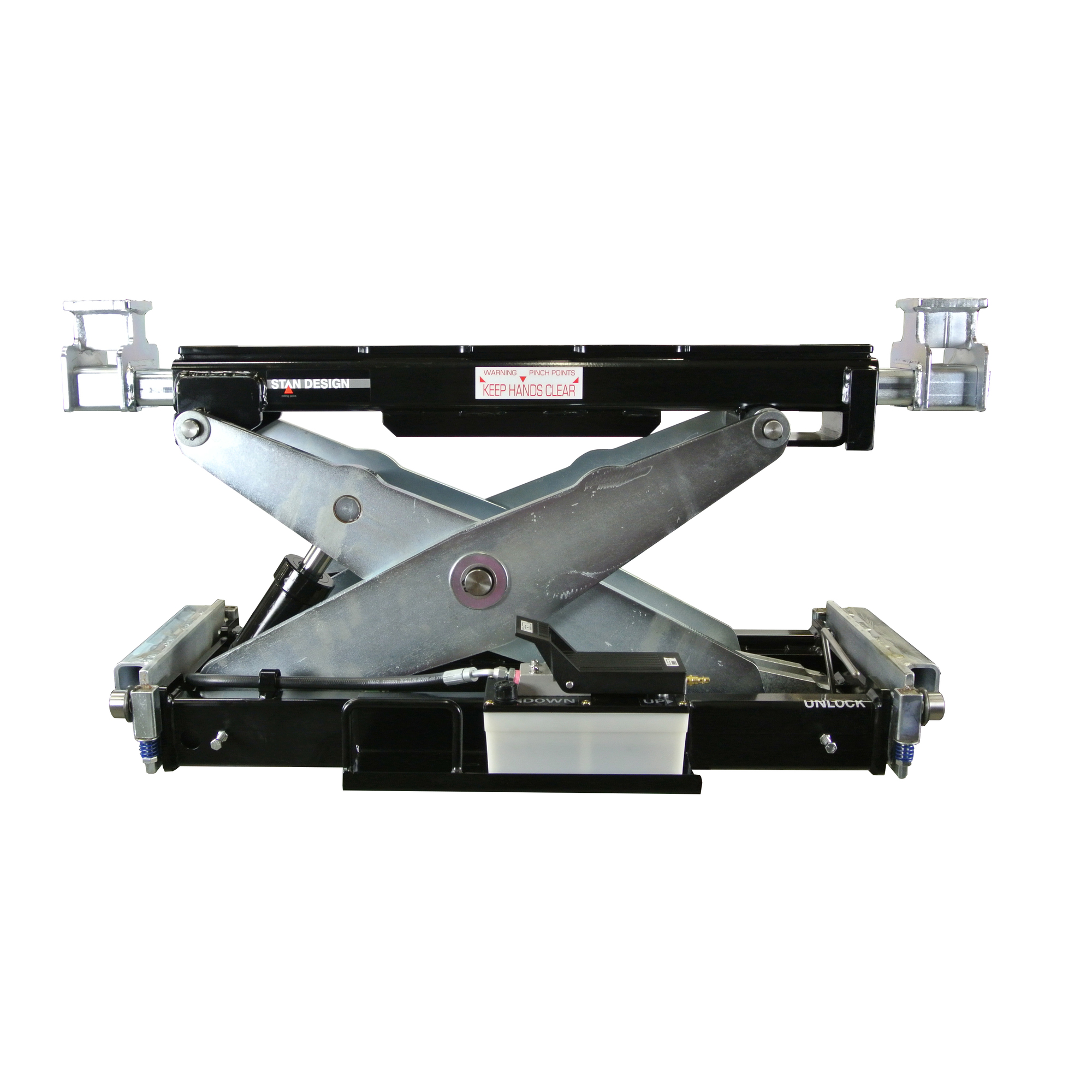 Stan Design Rolling Bridge Jack for Vehicle Lifts - 18000-Lb. Capacity, High Gloss Powder Coat, Model# J18000H